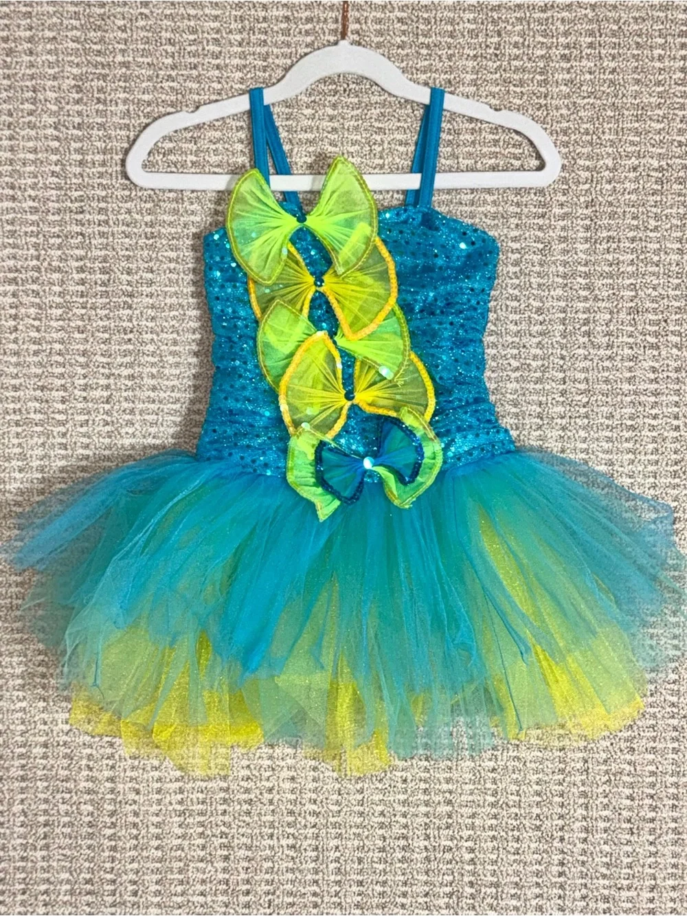 Art Stone (Revolution Dancewear) Sequin Tutu Costume w/ Bows